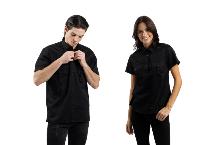 All Black Bartender Uniform Stock Mfg