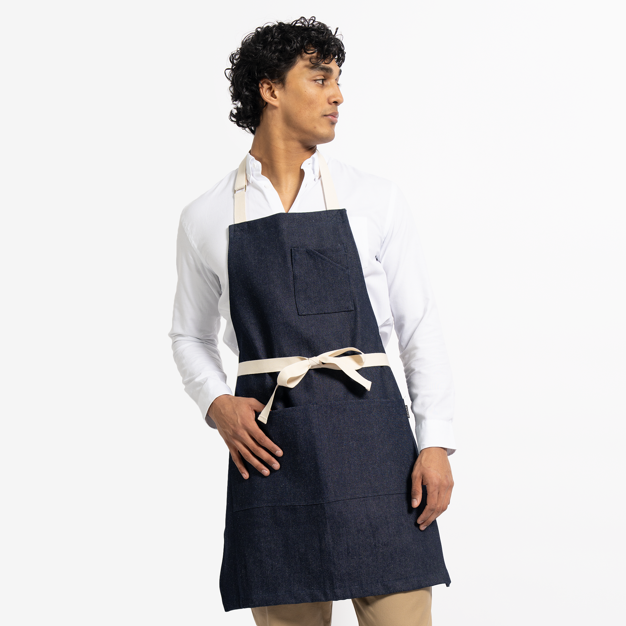 Indigo Denim Stock Apron - Made in USA – Stock Mfg.
