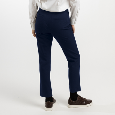 Women's Navy Slim Tech Trouser