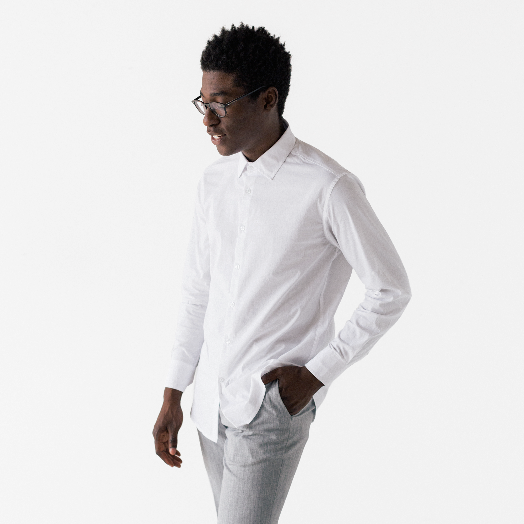 cool white dress shirts Black n Bianco Boys' Signature White Button Down Sateen Dress Shirt