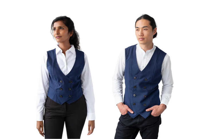 Server Uniform With a Vest – Stock Mfg.