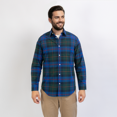 Men's Ivy League Plaid Oxford