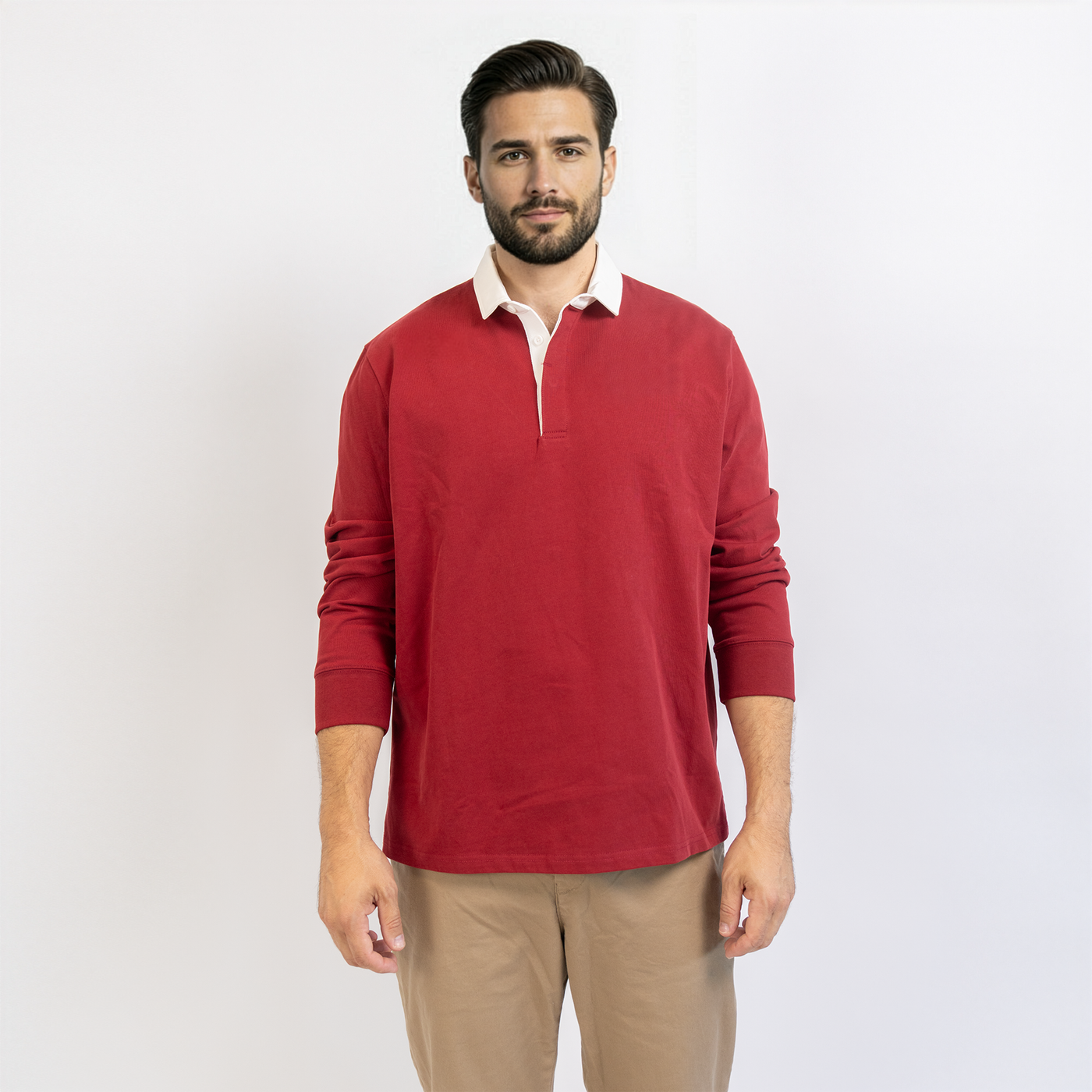 Burgundy Rugby Shirt