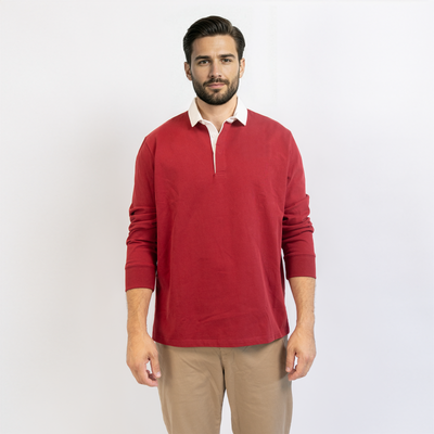 Burgundy Rugby Shirt