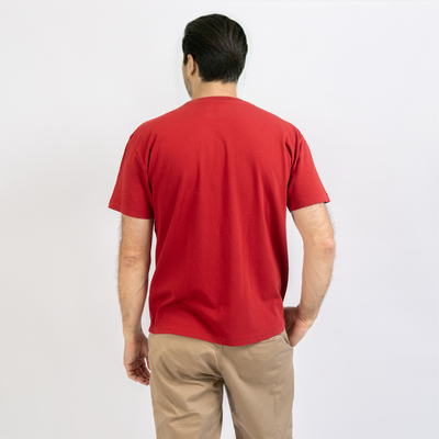 Vintage Wash Burgundy Tee w/ Graduate Logo