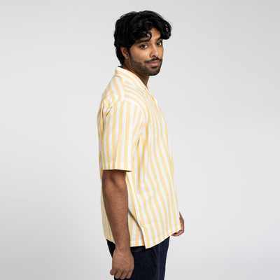 Men's Goldenrod Striped Cabana Shirt