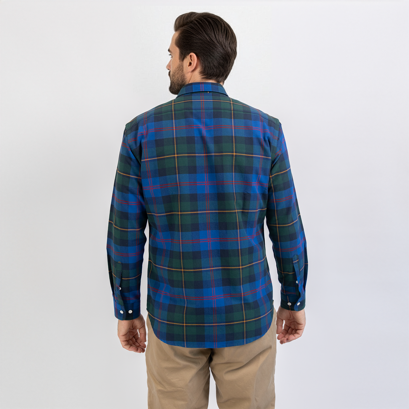 Men's Ivy League Plaid Oxford w/ Graduate Logo