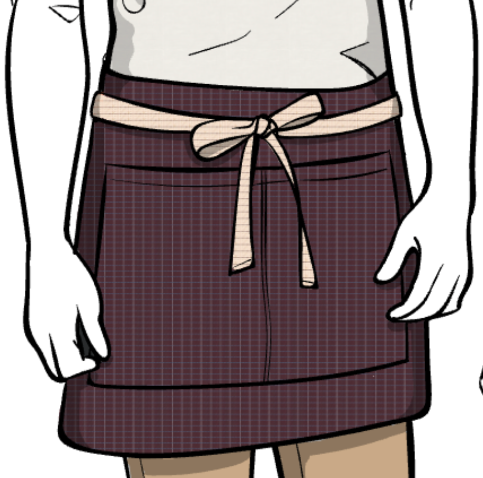 Brambleberry Striped Waist Apron