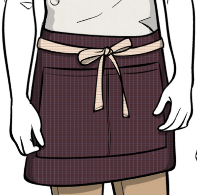 Brambleberry Striped Waist Apron