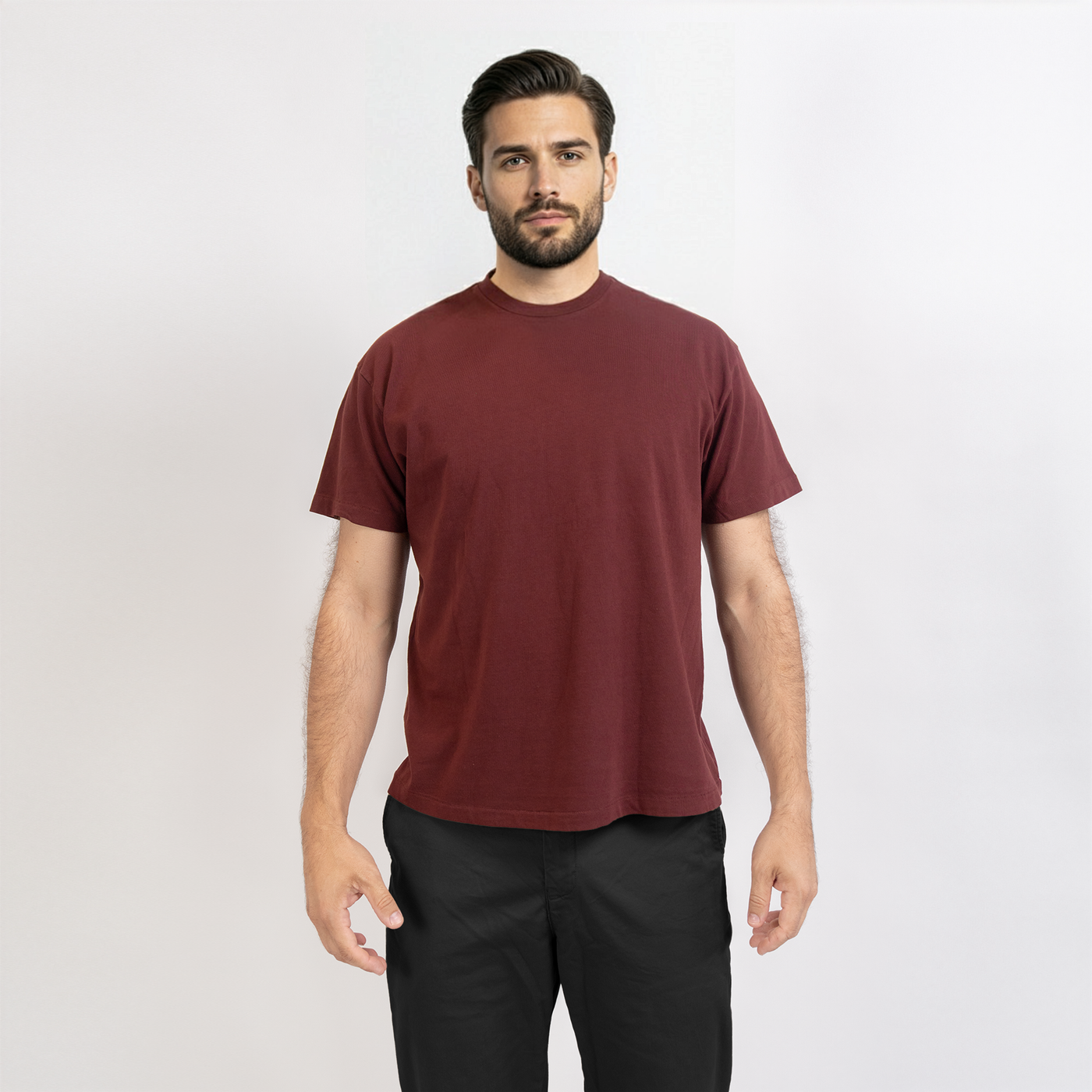 Vintage Wash Burgundy Tee