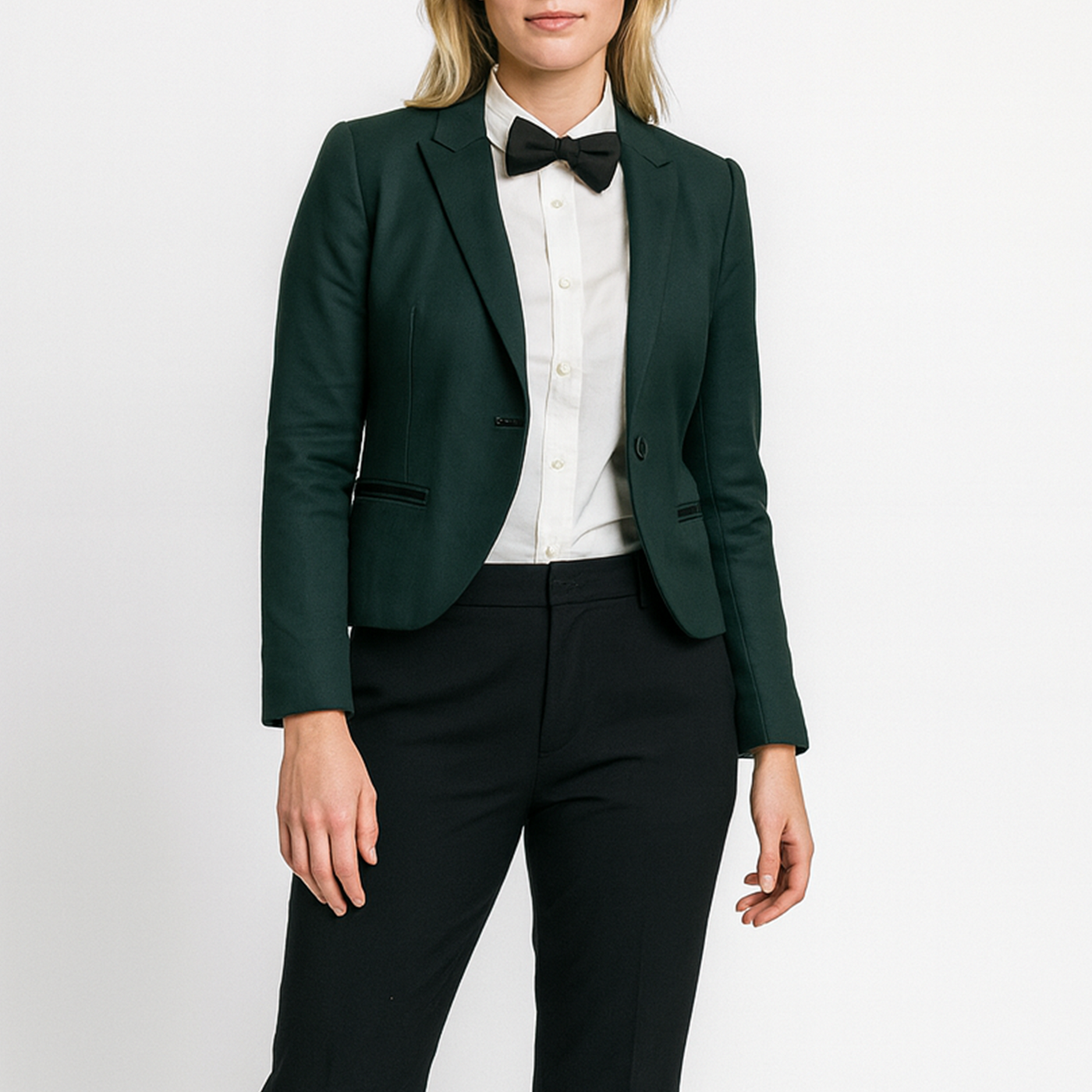 Custom Women's Alston Cropped Green Jacket