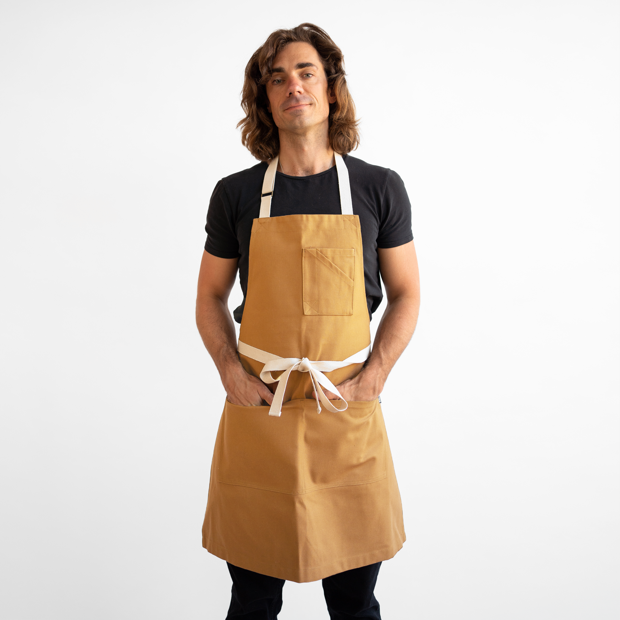 Army Green Herringbone Apron - Made in USA – Stock Mfg.
