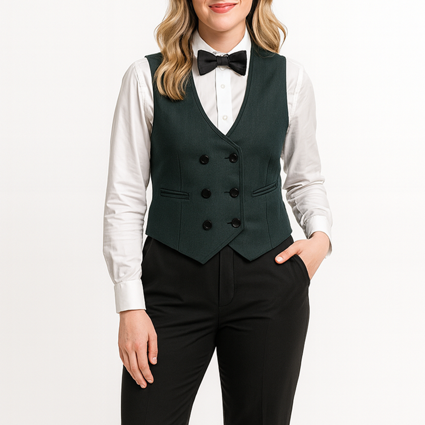 Custom Women's Alston Green Vest