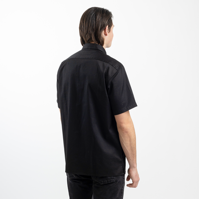 Men's Short Sleeve Black Utility Shirt