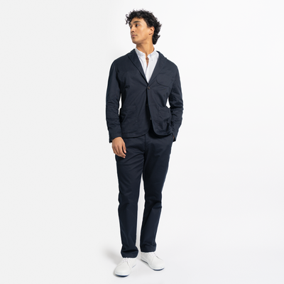 Men's StockTech Washed Twill Navy Blazer