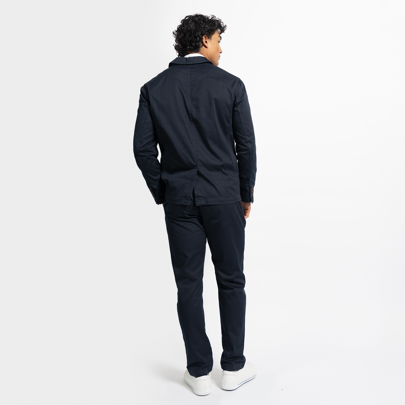 Men's StockTech Washed Twill Navy Blazer