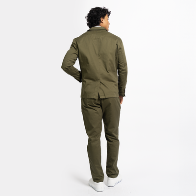 Men's StockTech Washed Twill Olive Blazer