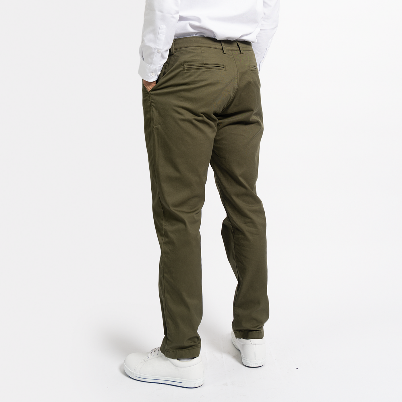 Men's StockTech Washed Twill Olive Chino