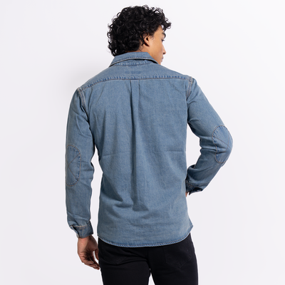 Washed Denim Work Shirt