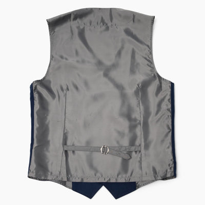 Men's Double Breasted Navy Tech Vest