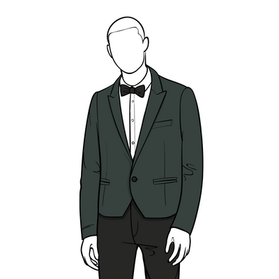 Custom Men's Alston Cropped Green Jacket