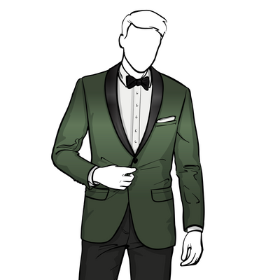 Custom Men's Alston Green Velvet Jacket