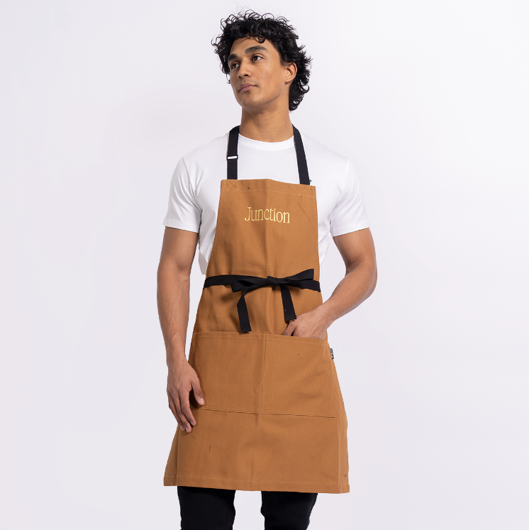 Custom Junction Bib Apron + Embroidery (Junction Logo)