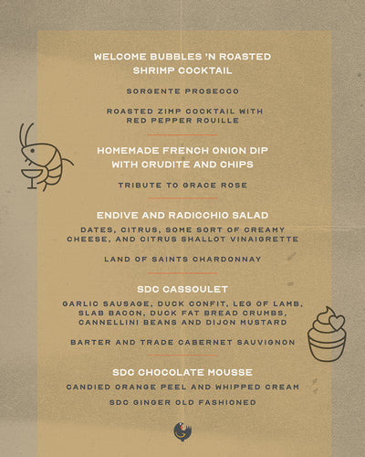 Stock Dinner Party with Honey Butter