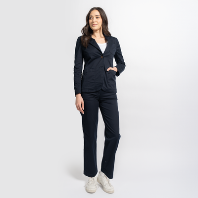 Women's StockTech Washed Twill Navy Blazer