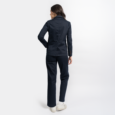 Women's StockTech Washed Twill Navy Blazer