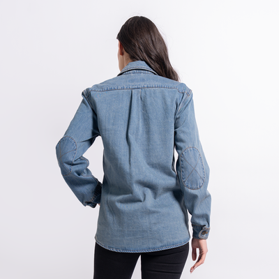 Women's Washed Denim Work Shirt