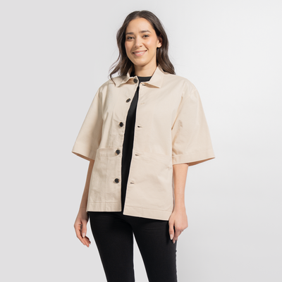 Natural Unisex SS Chore Coat