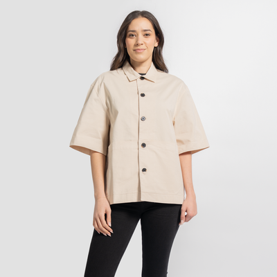 Natural Unisex SS Chore Coat