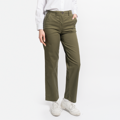 Women's StockTech Washed Twill Olive Chino