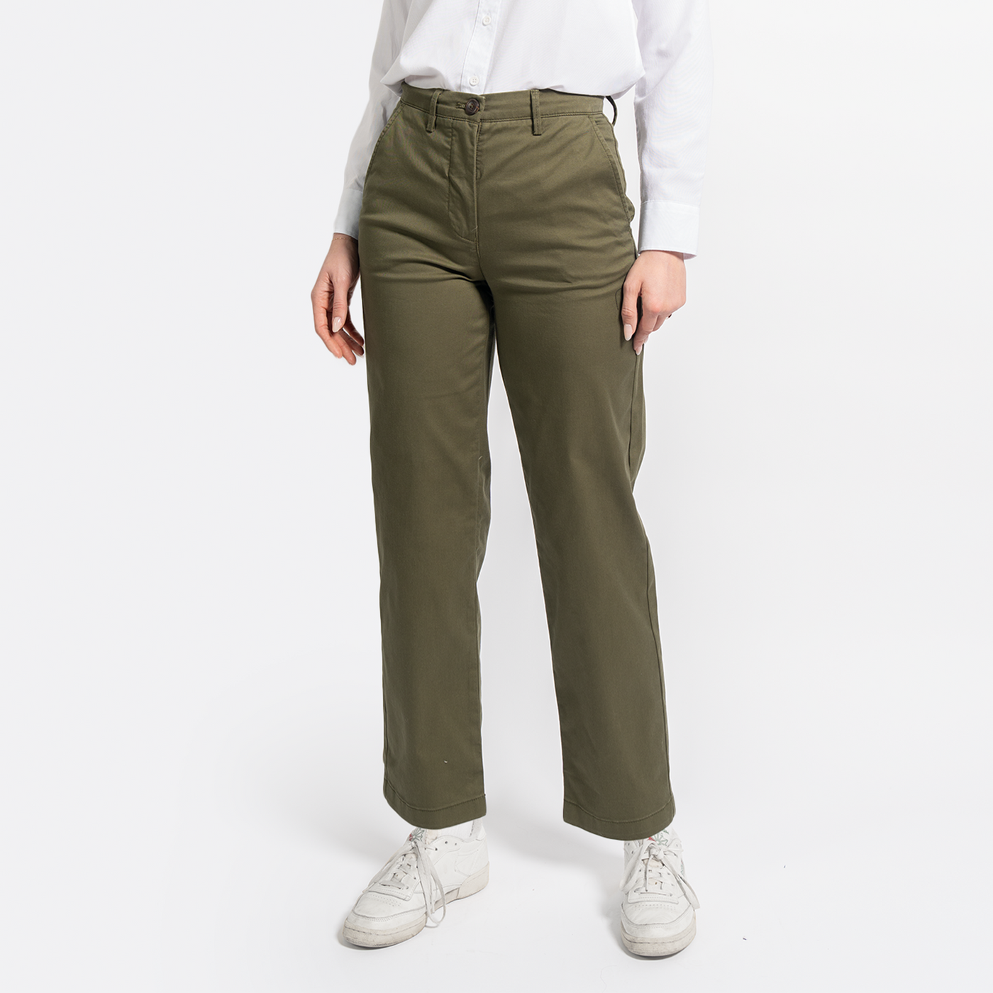 Women's StockTech Washed Twill Olive Chino