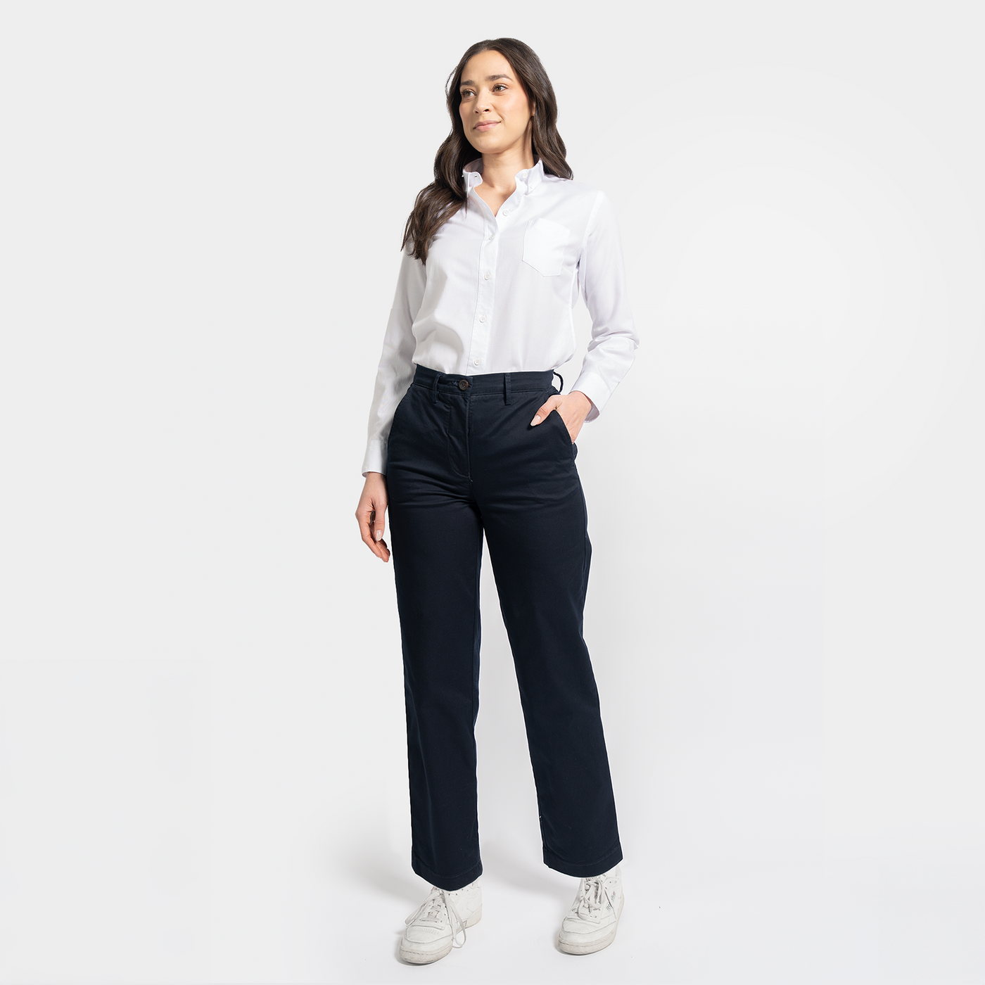 Women's StockTech Washed Twill Navy Chino