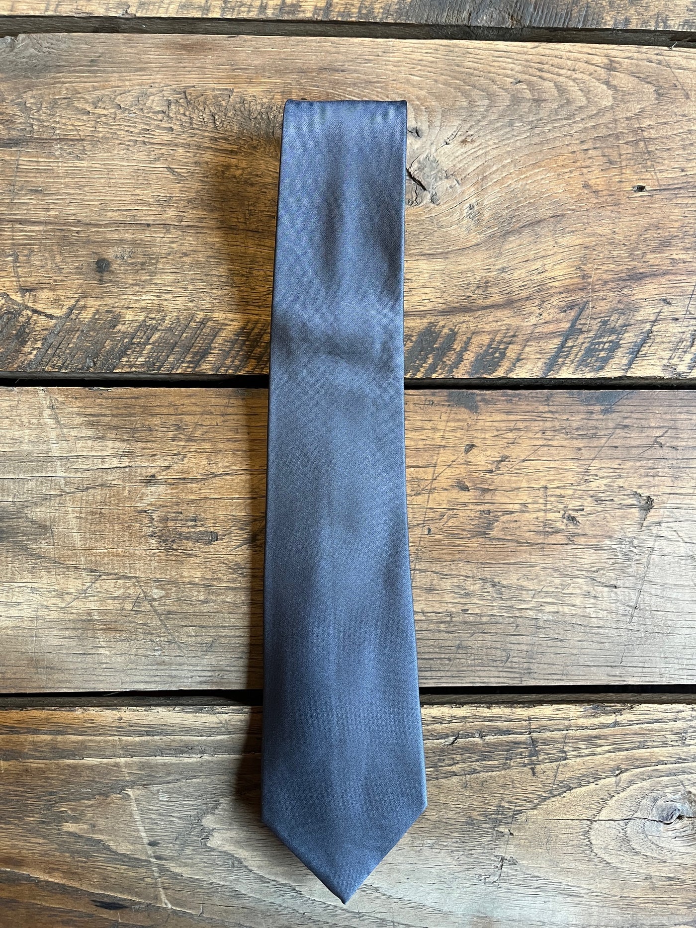 Gray Silk Necktie