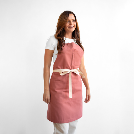 Clay Canvas Bib Apron
