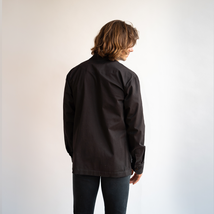 Men's Black Stretch Chore Coat - Versatile and Hardworking | Stock