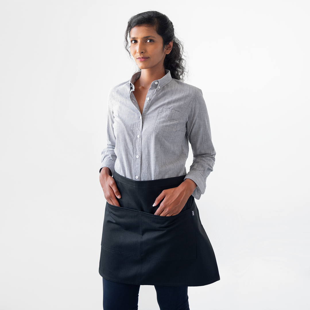 waitress dress black Restaurant Uniforms