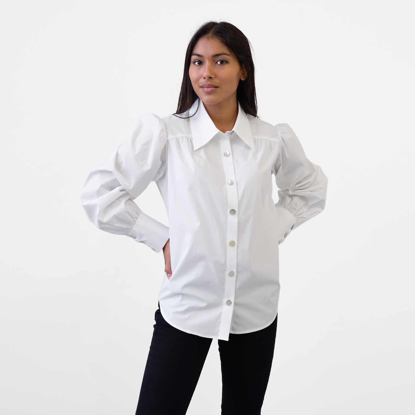 Big 2024 collar blouse