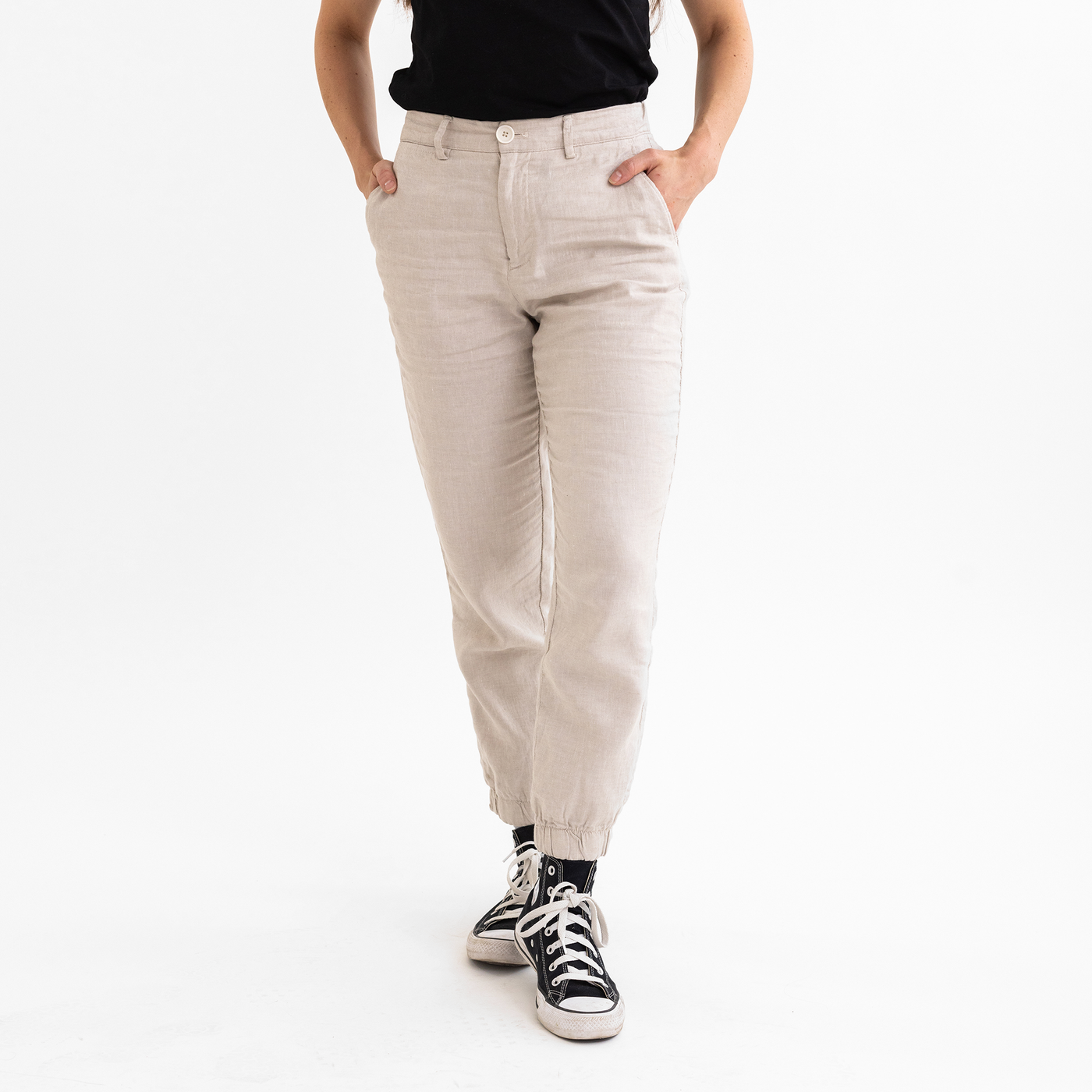 Linen hot sale blend joggers