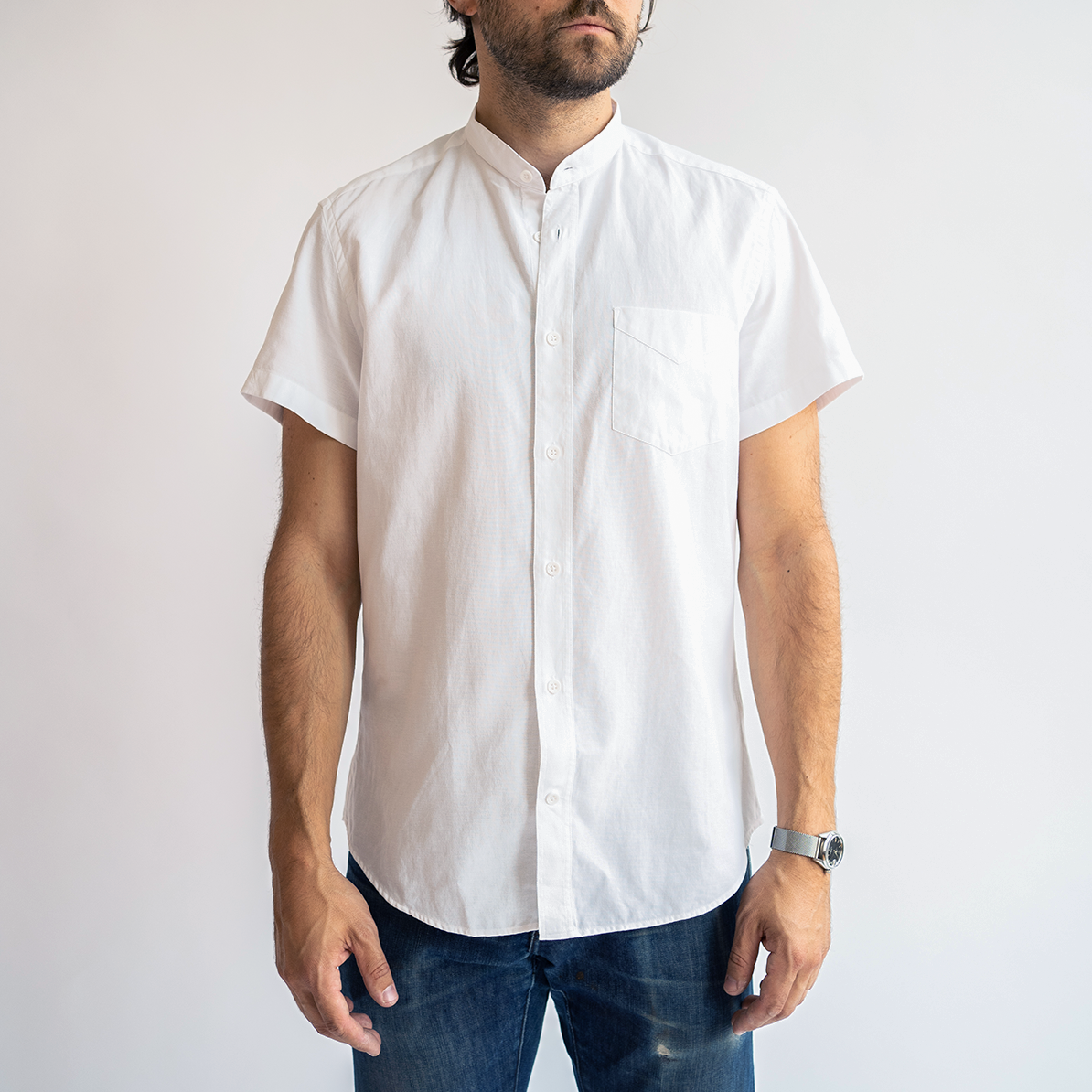 Buy Shirt with Band-Collar Online at Best Prices in India - JioMart.