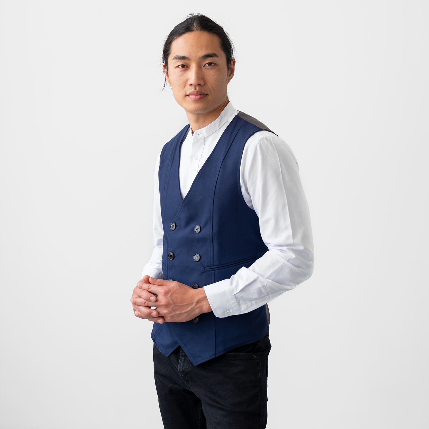 Men s Double Breasted Navy Vest Stock Mfg men-s-double-breasted-navy-vest-stock-mfg