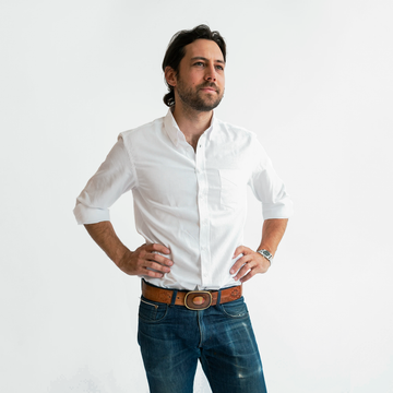 Men's White Service Oxford - Stock Mfg. Co.