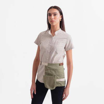 Heather Green Twill Hip Pouch
