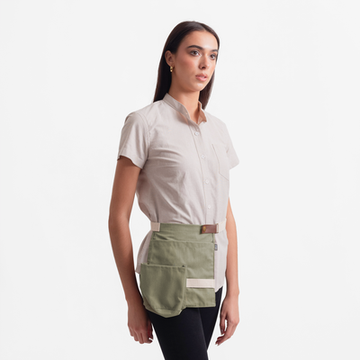 Heather Green Twill Hip Pouch