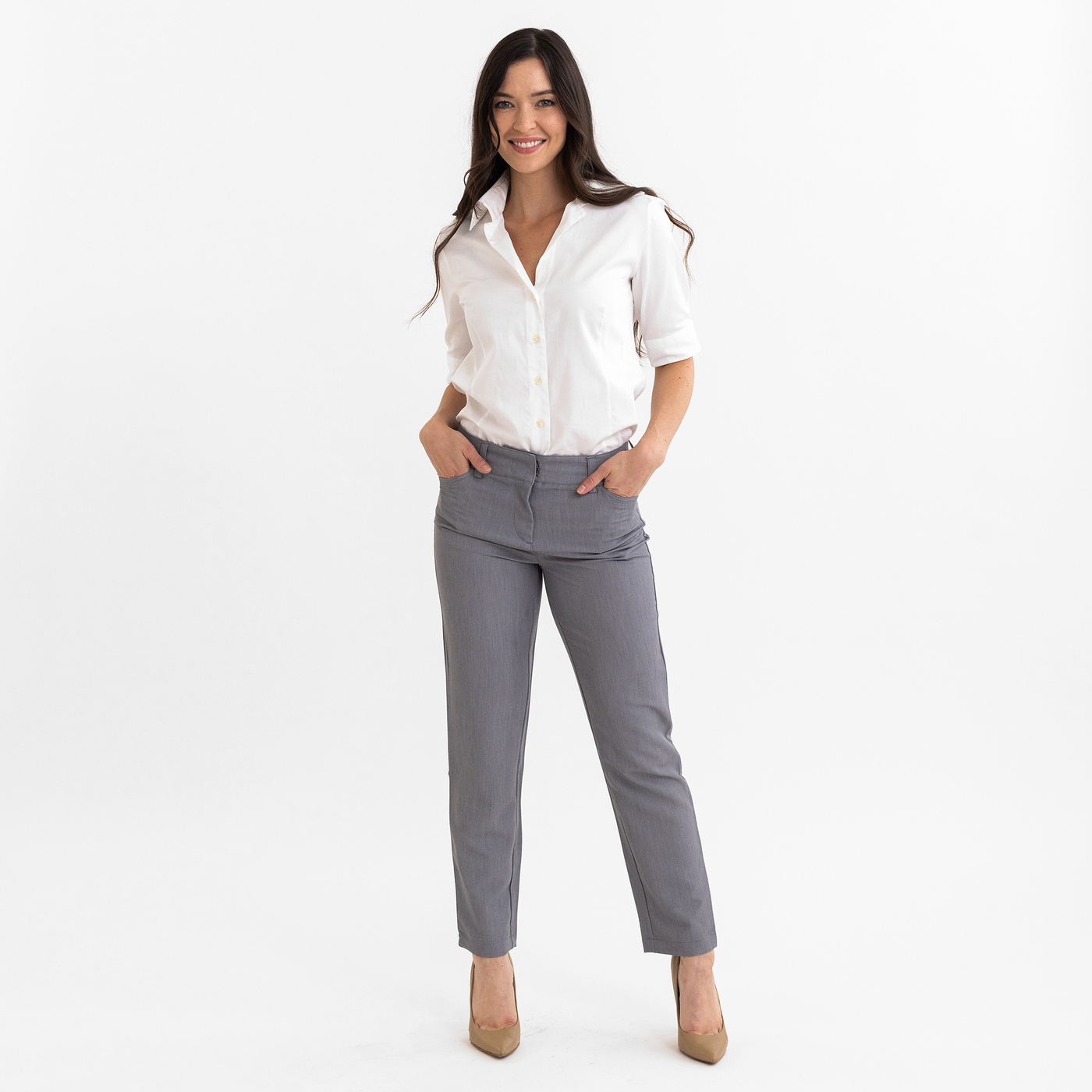 Women's Heather Gray Tech Trouser