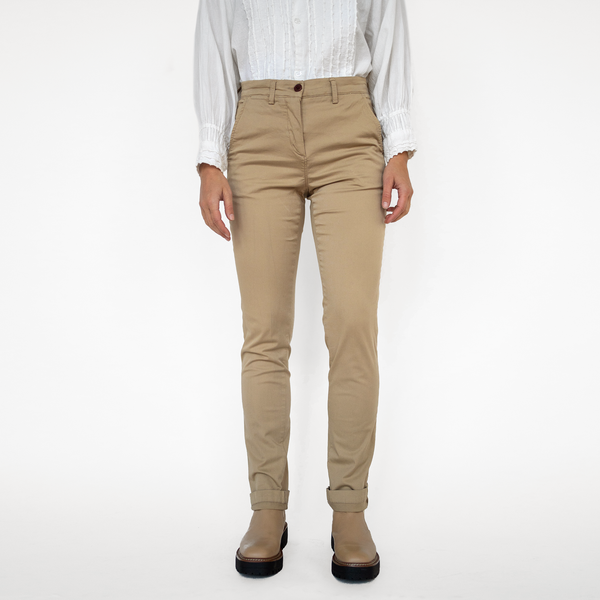 Women's Khaki Stretch Service Chino – Stock Mfg